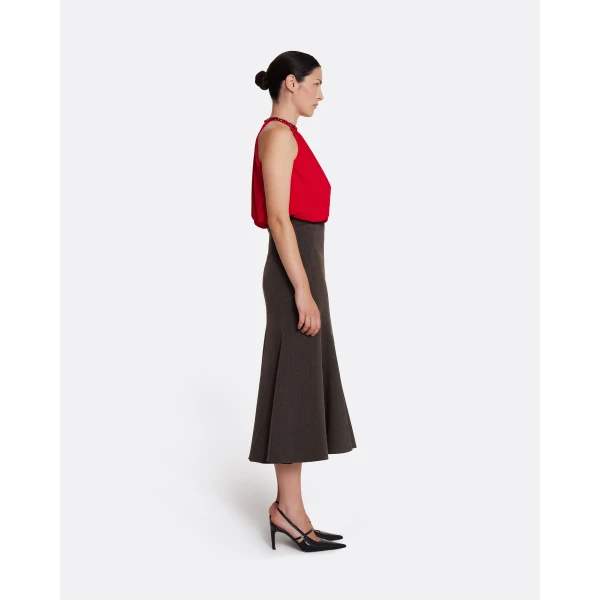 Safiyaa Marialuisa Skirt in Soft Brown, view 4