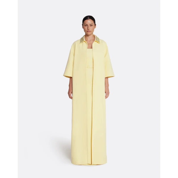 Safiyaa Ninetta Jacket in Pale Yellow with Gold, view 2