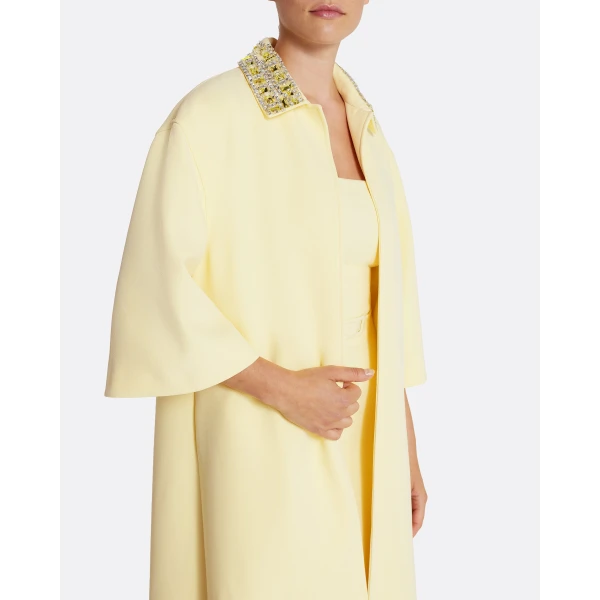 Safiyaa Ninetta Jacket in Pale Yellow with Gold, view 4