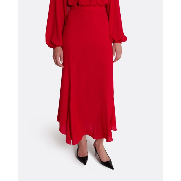 Safiyaa Olimpia Skirt in Azalea Red, view 4