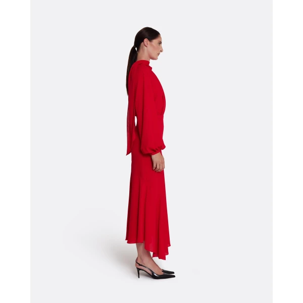 Safiyaa Olimpia Skirt in Azalea Red, view 5