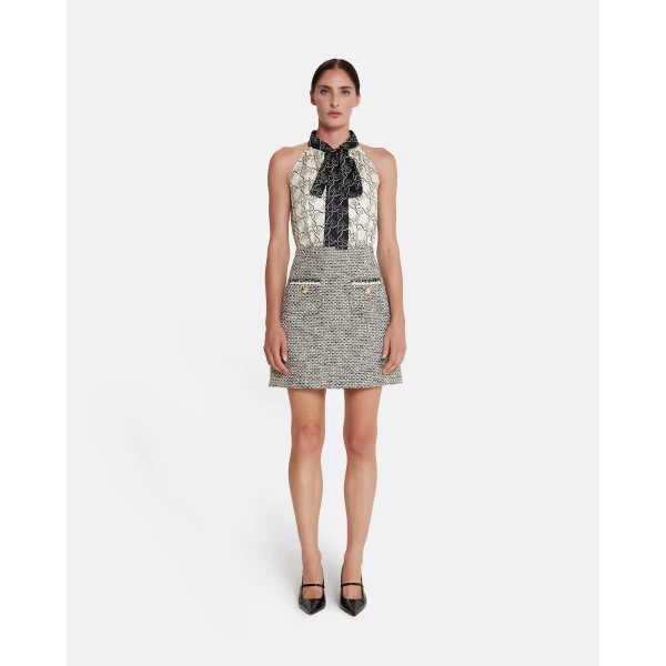 Safiyaa Ornella Skirt in Greyscale, view 2