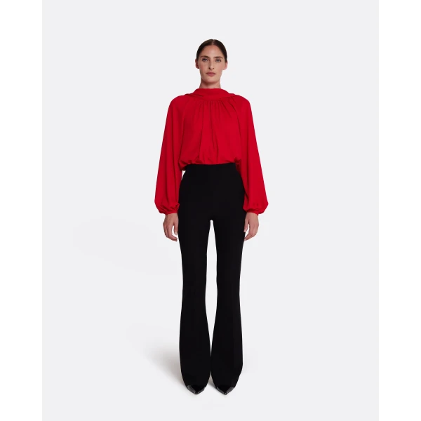 Safiyaa Tilde Top in Azalea Red, view 3
