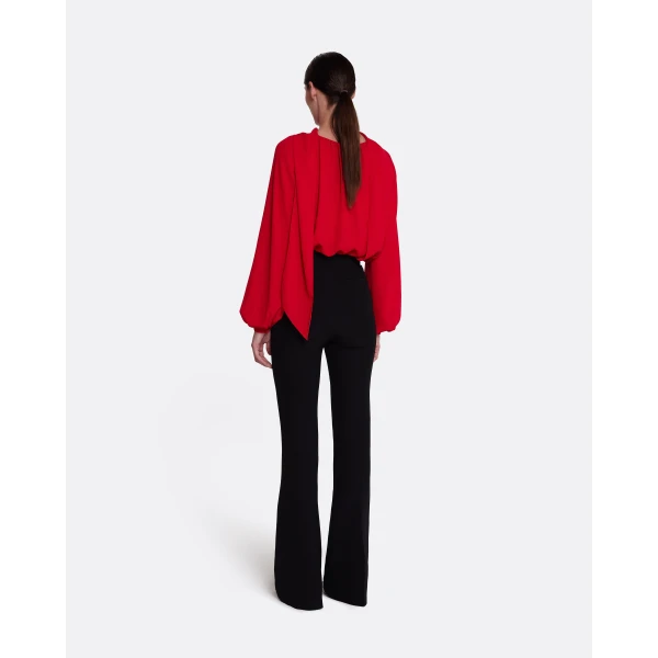 Safiyaa Tilde Top in Azalea Red, view 4