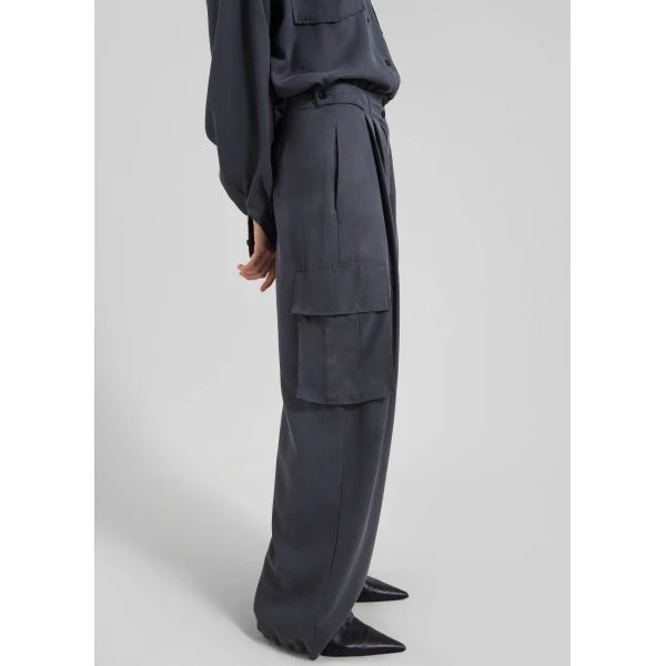 The Frankie Shop Balsta Cargo Pants – Dark Grey, view 2