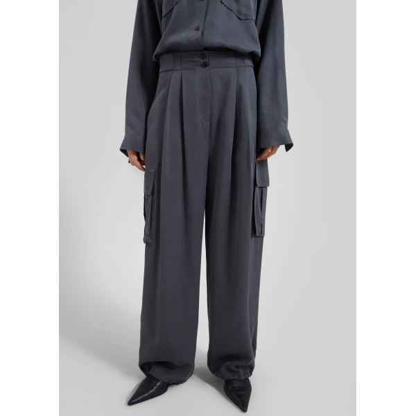 The Frankie Shop Balsta Cargo Pants – Dark Grey, view 5