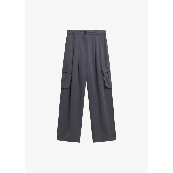 The Frankie Shop Balsta Cargo Pants – Dark Grey, view 8
