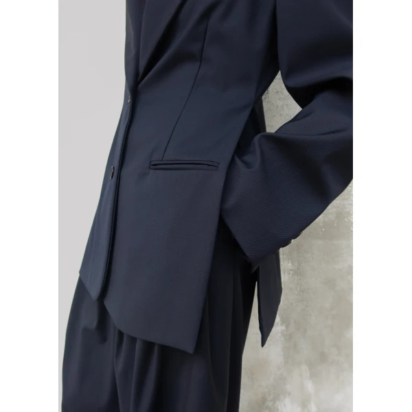 The Frankie Shop Canmore Double Vent Blazer – Navy, view 3