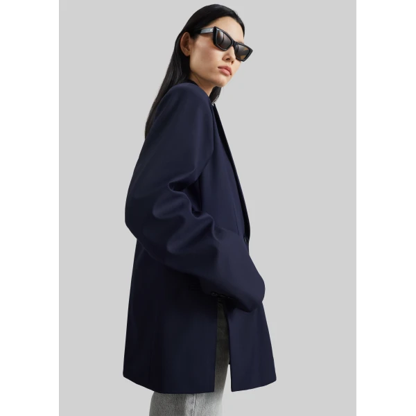 The Frankie Shop Canmore Double Vent Blazer – Navy, view 7