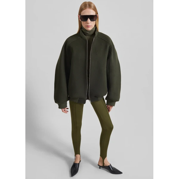 The Frankie Shop Caserta Stirrup Leggings – Olive, view 5