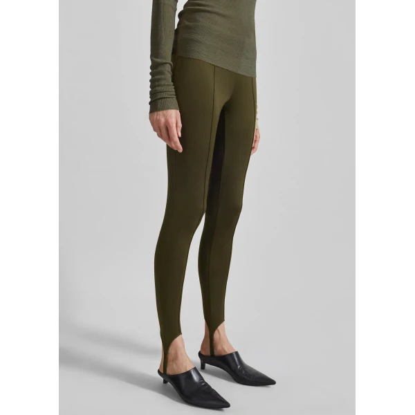 The Frankie Shop Caserta Stirrup Leggings – Olive, view 6
