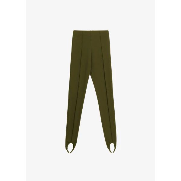 The Frankie Shop Caserta Stirrup Leggings – Olive, view 7