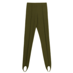 The Frankie Shop Caserta Stirrup Leggings - Olive - Oversized Minimalist Pants in Green - Shop at Coveti