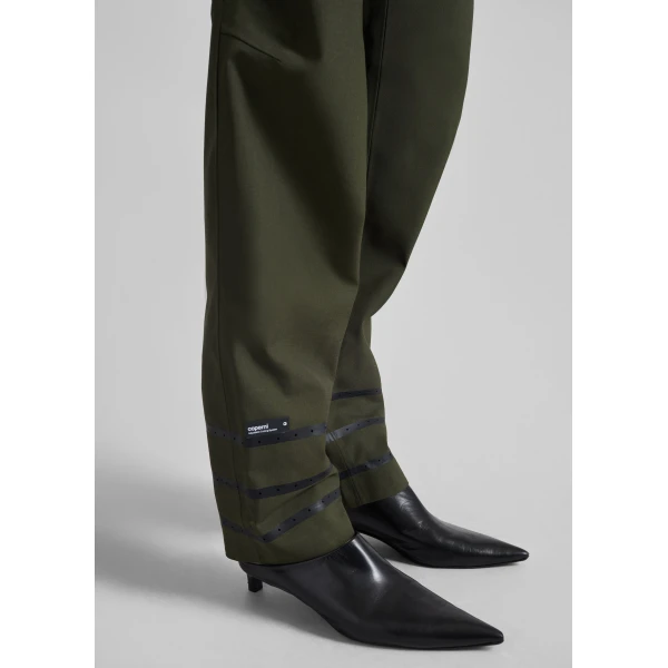 The Frankie Shop Coperni Technical Tailored Pants – Green, view 3