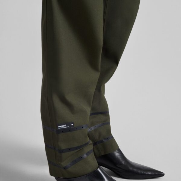 The Frankie Shop Coperni Technical Tailored Pants - Green - Oversized Minimalist Pants in Green - Shop at Coveti