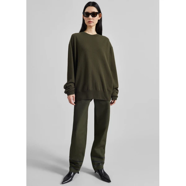 The Frankie Shop Coperni Technical Tailored Pants – Green, view 4