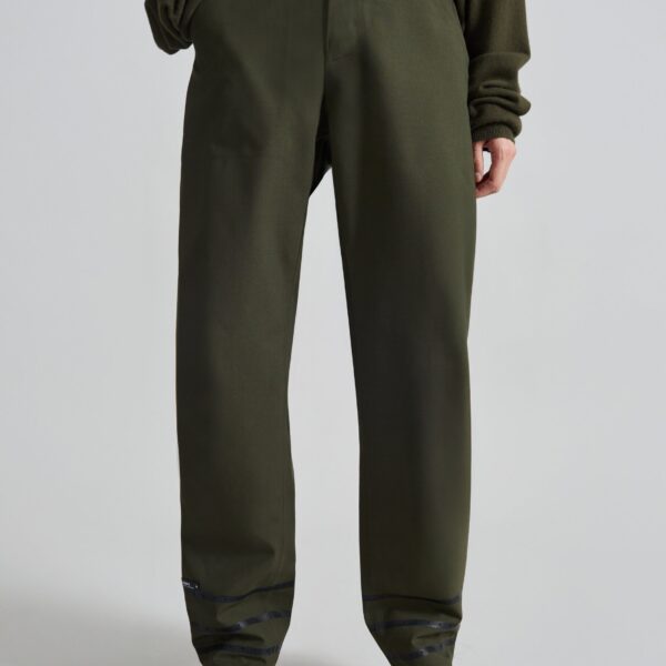 The Frankie Shop Coperni Technical Tailored Pants - Green - Oversized Minimalist Pants in Green - Shop at Coveti