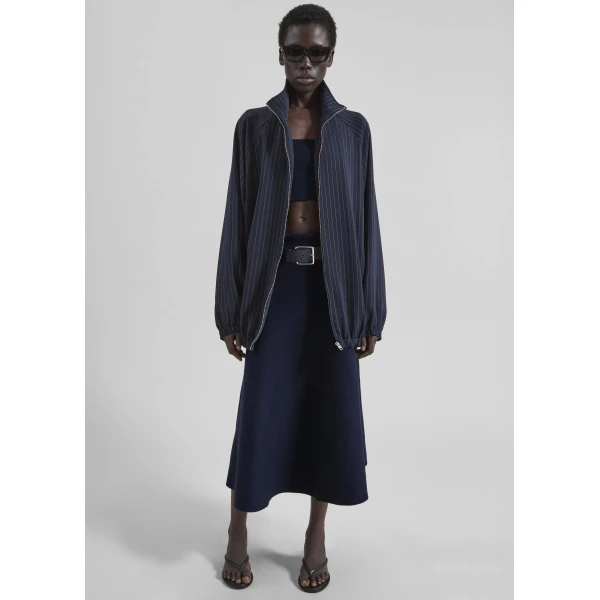 The Frankie Shop July Knit Midi Skirt – Navy, view 2