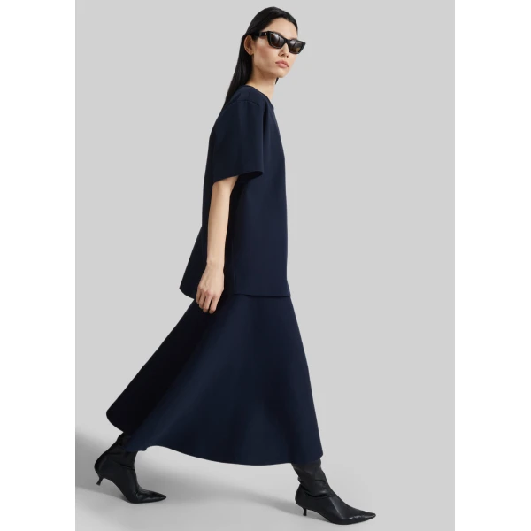 The Frankie Shop July Knit Midi Skirt – Navy, view 9