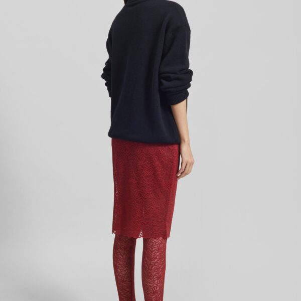 The Frankie Shop Koler Padded Knit Turtleneck - Black - Oversized Minimalist Knitwear in Black - Shop at Coveti