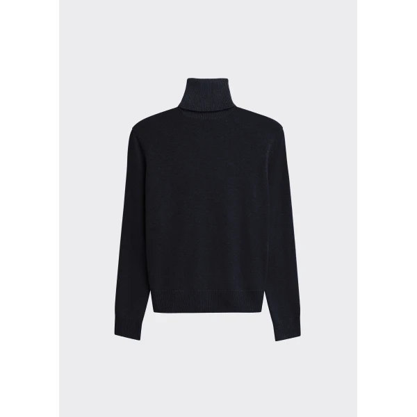 The Frankie Shop Koler Padded Knit Turtleneck – Black, view 9