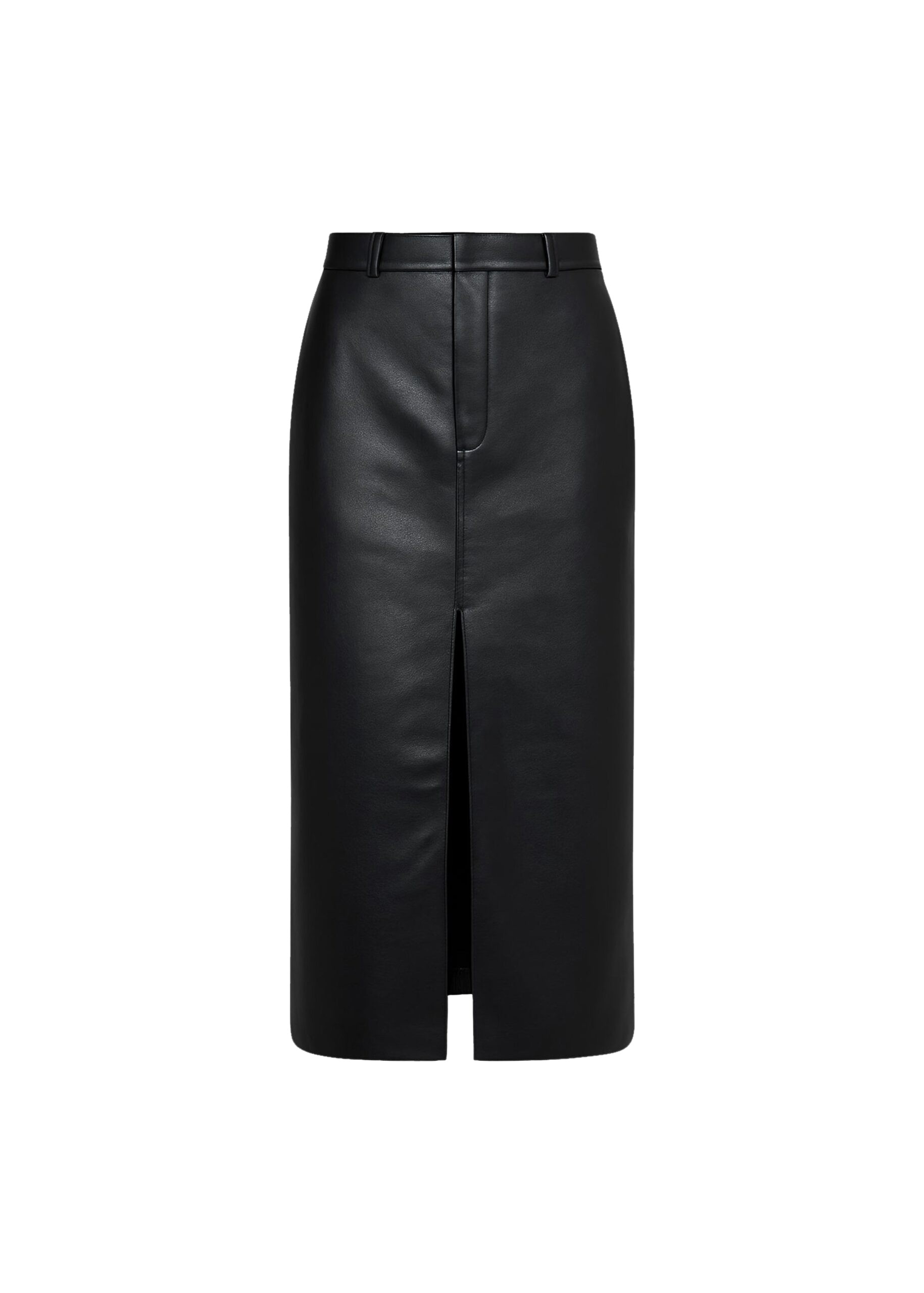 The-Frankie-Shop-Maybelle-Faux-Leather-Front-Slit-Pencil-Skirt-Black-coveti-scaled20039_nobg The Frankie Shop Maybelle Faux Leather Front Slit Pencil Skirt - Black - Oversized Minimalist Skirts in Black - Shop at Coveti