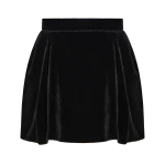 Ulyana Sergeenko A-line skort in soft velvet - Ulyana Sergeenko Corset Dress - Russian Couture - Shop at Coveti