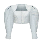 Ulyana Sergeenko Cotton blouse with a signature floral and animal prints - Ulyana Sergeenko Corset Dress - Russian Couture - Shop at Coveti