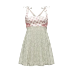 Ulyana Sergeenko Cotton dress in signature floral and animal prints - Ulyana Sergeenko Corset Dress - Russian Couture - Shop at Coveti