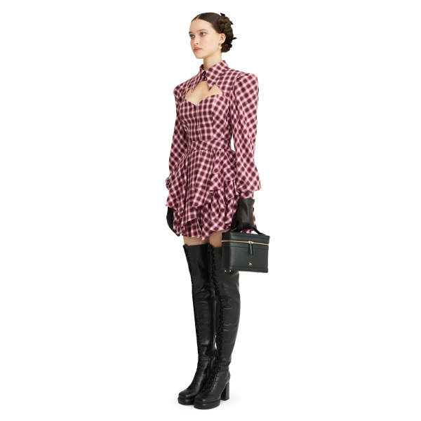 Ulyana Sergeenko Flannel dress, view 3