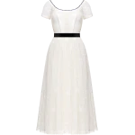 Ulyana Sergeenko Lace dress with an apron - Ulyana Sergeenko Corset Dress - Russian Couture - Shop at Coveti
