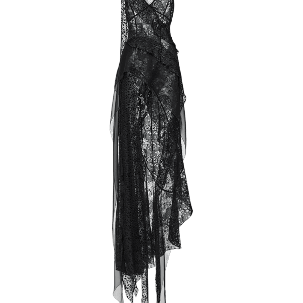 Ulyana Sergeenko Layered chiffon maxi dress with lurex - Ulyana Sergeenko Corset Dress - Russian Couture - Shop at Coveti