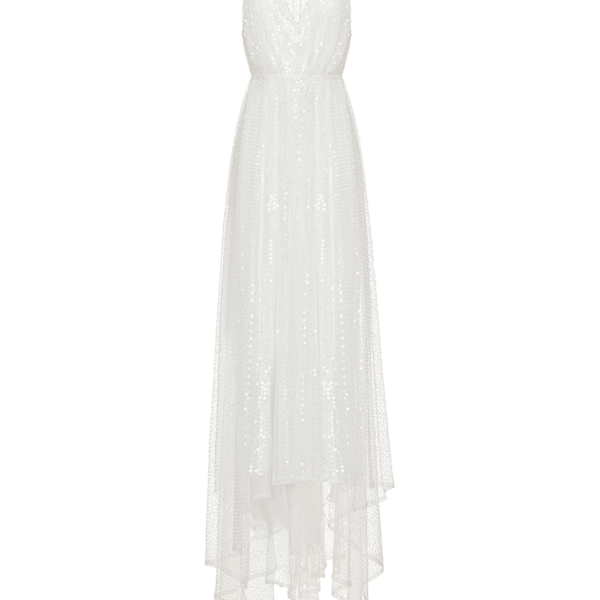 Ulyana Sergeenko Maxi dress embroidered with sequins - Ulyana Sergeenko Corset Dress - Russian Couture - Shop at Coveti