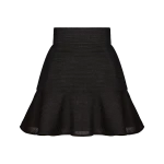 Ulyana Sergeenko Mini skirt made of wool - Ulyana Sergeenko Corset Dress - Russian Couture - Shop at Coveti