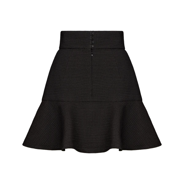 Ulyana Sergeenko Mini skirt made of wool - Ulyana Sergeenko Corset Dress - Russian Couture - Shop at Coveti