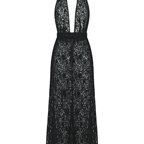 Ulyana Sergeenko Open-back lace midi dress - Ulyana Sergeenko Corset Dress - Russian Couture - Shop at Coveti