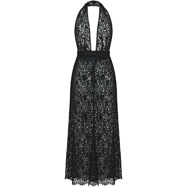 Ulyana Sergeenko Open-back lace midi dress - Ulyana Sergeenko Corset Dress - Russian Couture - Shop at Coveti