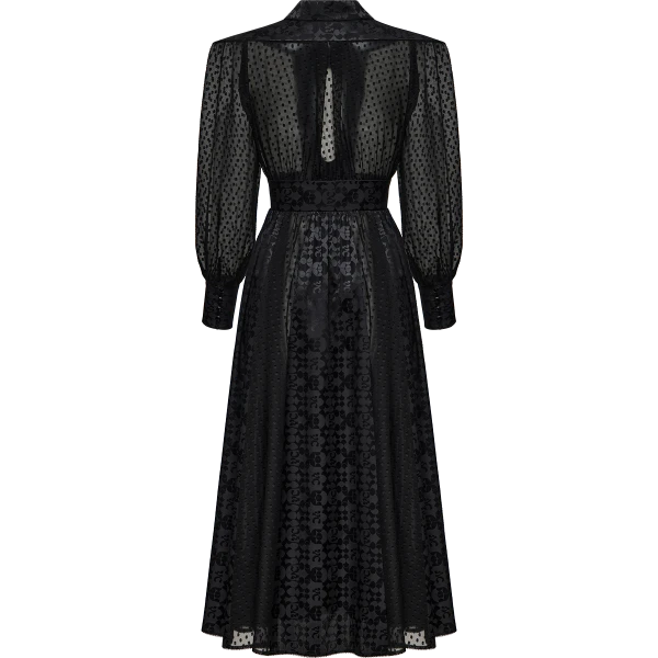 Ulyana Sergeenko Silk fil coupé and jacquard dress - Ulyana Sergeenko Corset Dress - Russian Couture - Shop at Coveti