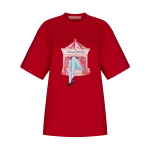Ulyana Sergeenko T-shirt with a signature print - Ulyana Sergeenko Corset Dress - Russian Couture - Shop at Coveti