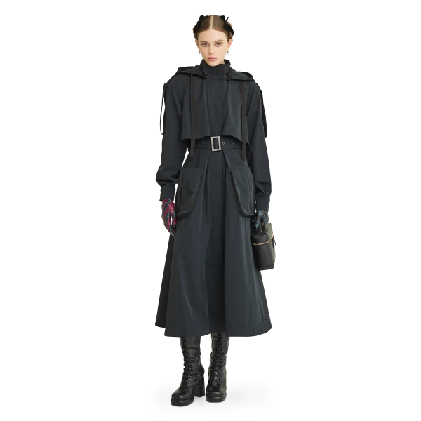 Ulyana Sergeenko Trench coat with a hood, view 2