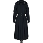 Ulyana Sergeenko Trench coat with a hood - Ulyana Sergeenko Corset Dress - Russian Couture - Shop at Coveti