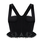 Ulyana Sergeenko Velvet corset with lace trim - Ulyana Sergeenko Corset Dress - Russian Couture - Shop at Coveti