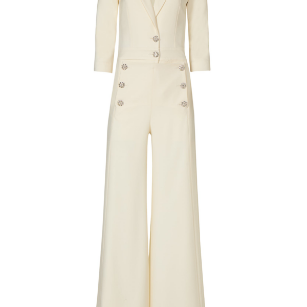 Costarellos Jumpsuit - Romantic Greek Lace - Shop at Coveti