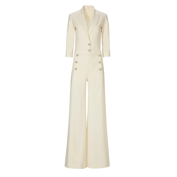 Costarellos Jumpsuit - Romantic Greek Lace - Shop at Coveti