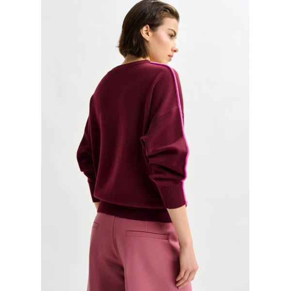 Essentiel Antwerp Vintage pink cropped pants with folded cuffs, view 5