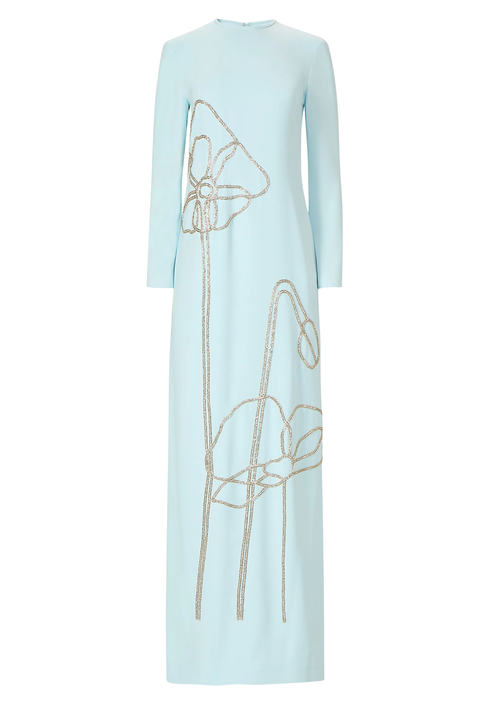 Zarie-Crepe-Column-Gown-Costarellos-Dresses53854_nobg Costarellos Dresses - Romantic Greek Lace - Shop at Coveti