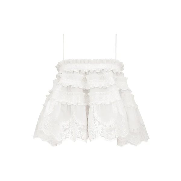 Elevate your elegance in this Zimmermann Tops available now at Coveti
