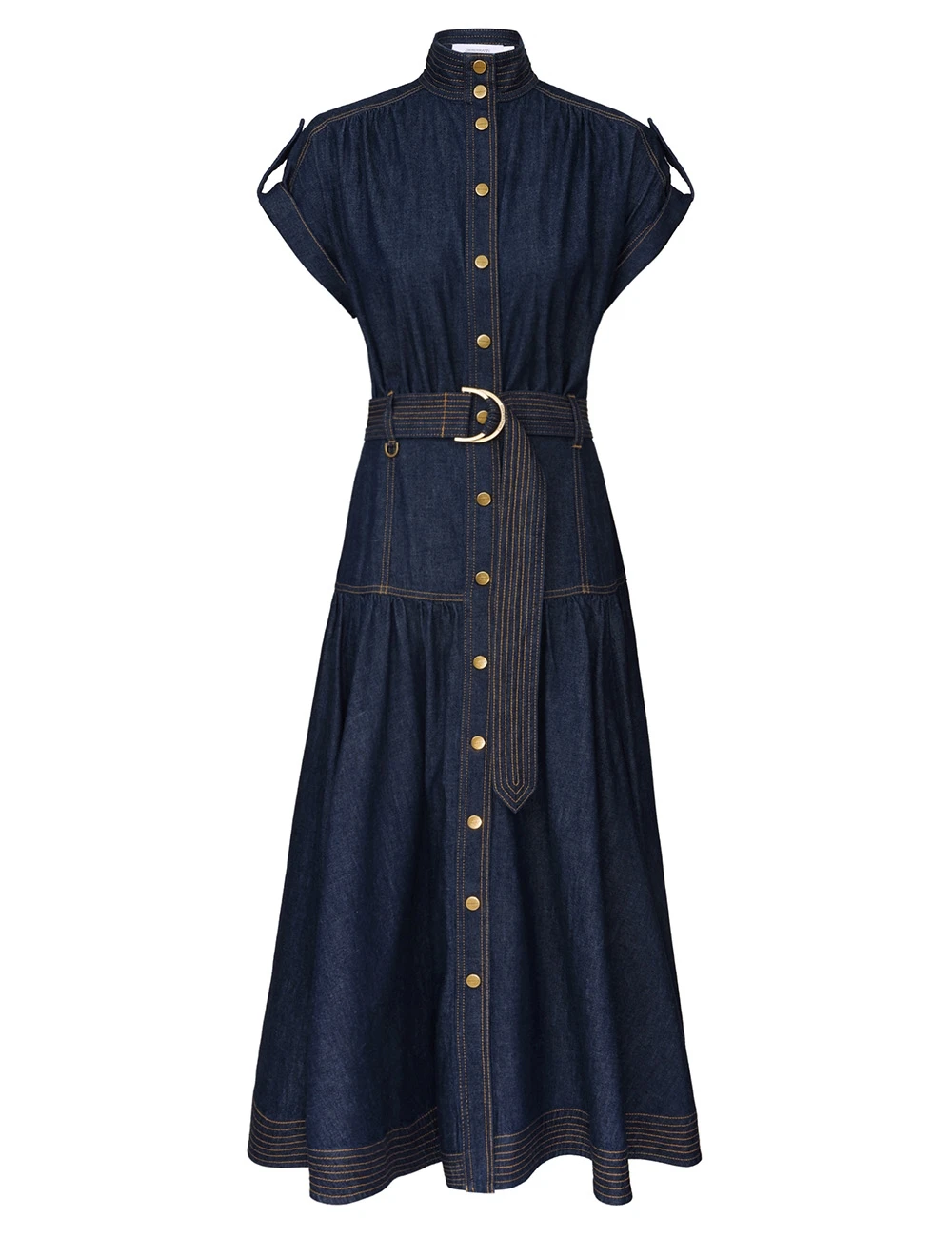 Zimmermann Denim Midi Dress | Ready to Wear Collection Coveti Elevate your elegance in this Zimmermann Dresses available now at Coveti