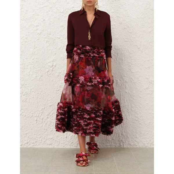 Elevate your elegance in this Zimmermann Skirts available now at Coveti