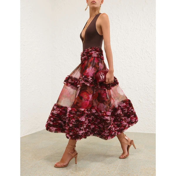 Elevate your elegance in this Zimmermann Skirts available now at Coveti